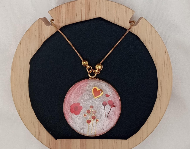 Pendentif cœur rouge