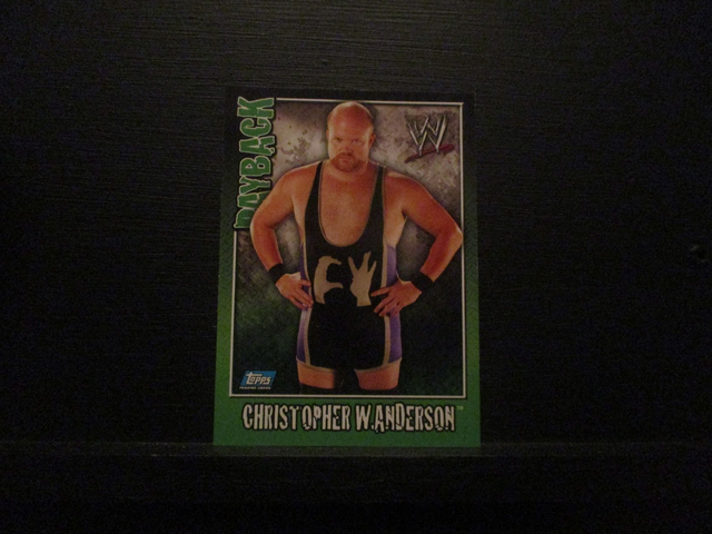 Christopher W. Anderson - Payback Original Trading Card #82