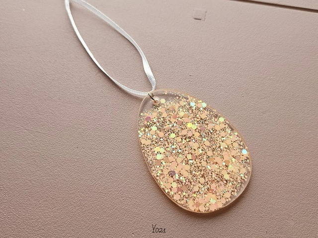 Peachy Pastel Glitterhanger (Y021)