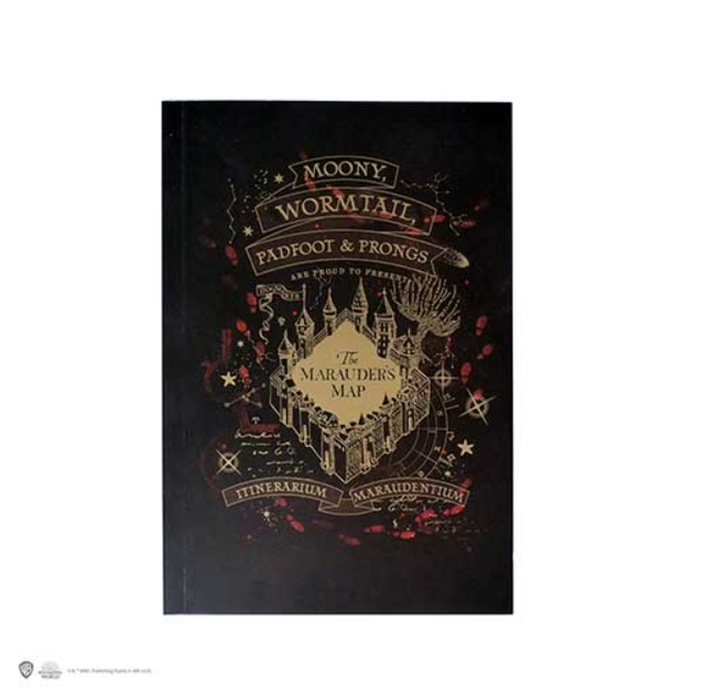 Carnet souple - Carte du Maraudeur version or