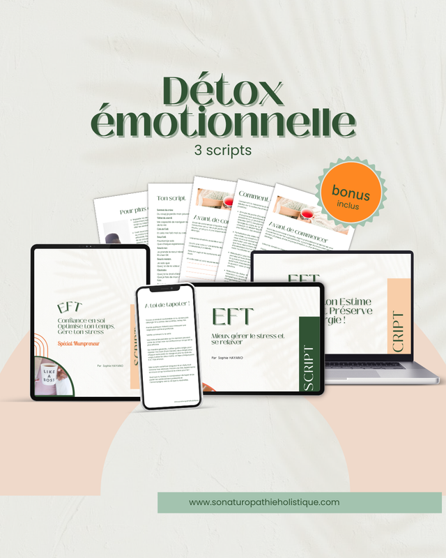 Ton Pack de scripts EFT « Détox Émotionnelle » : : Libère tes tensions &amp; retrouve ta sérénité