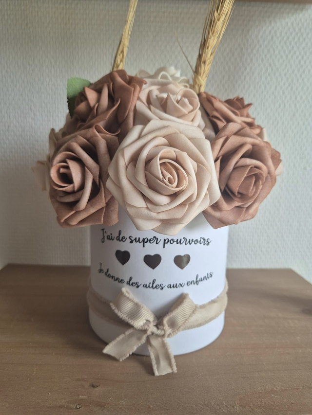 Pot florale Beige