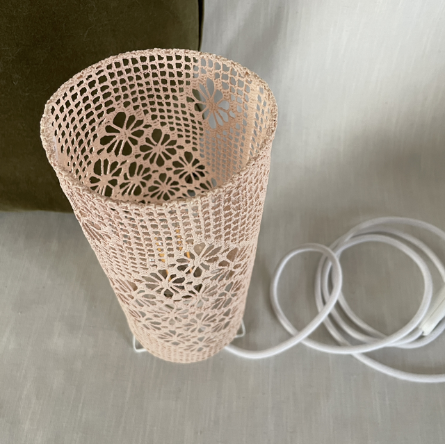 Lampe Bigoudi rose poudre
