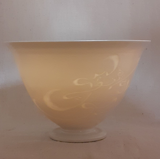 Bol porcelaine translucide, Joueuse de Dôtar, 250ml