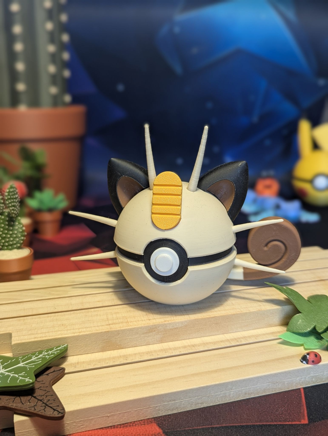 Ball 3D Miaouss #052 (Meowth)