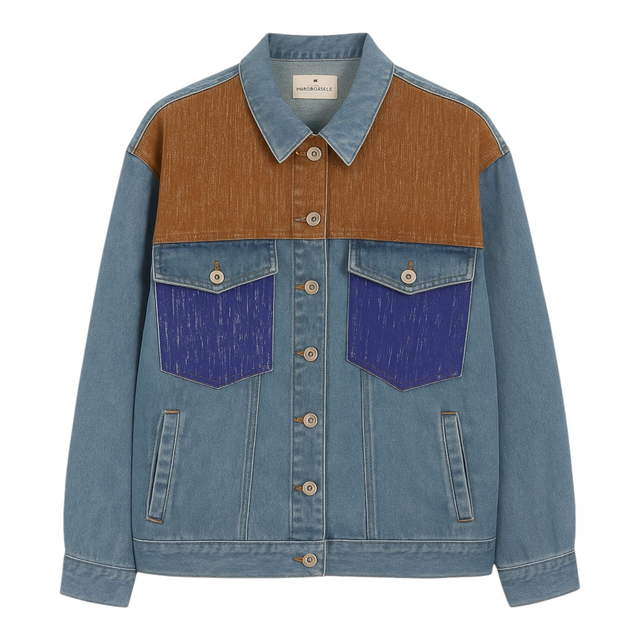 Veste en jean et Faso Danfani