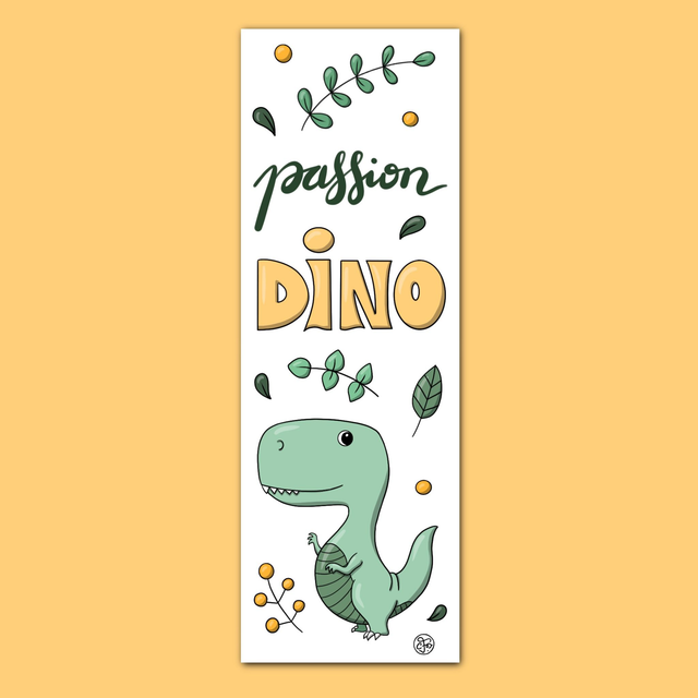 Marque-page "Passion Dino"