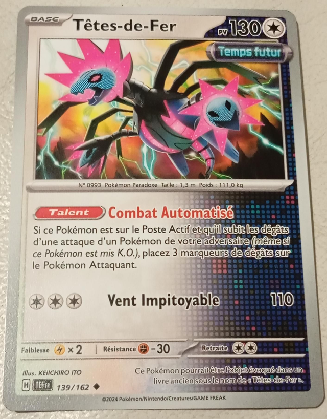 Carte pokémon Tête-de-fer