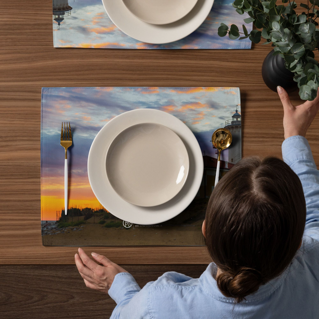 Set di tovagliette sunset peace beach