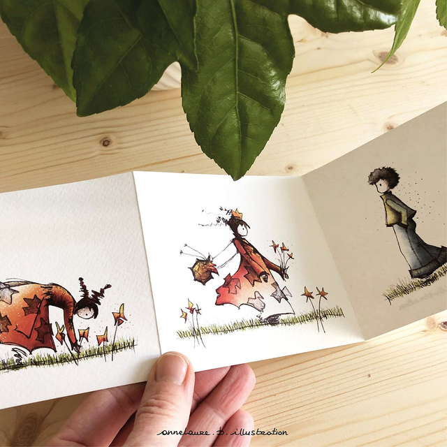 Leporello &quot;Offrir&quot;