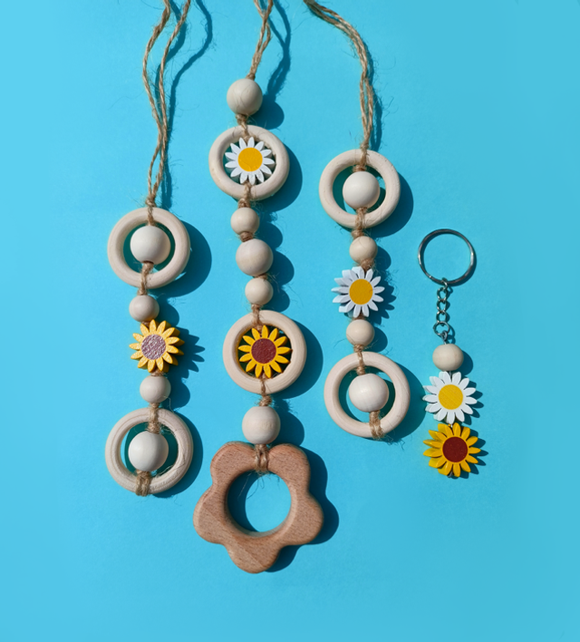 Flower hanging chews 