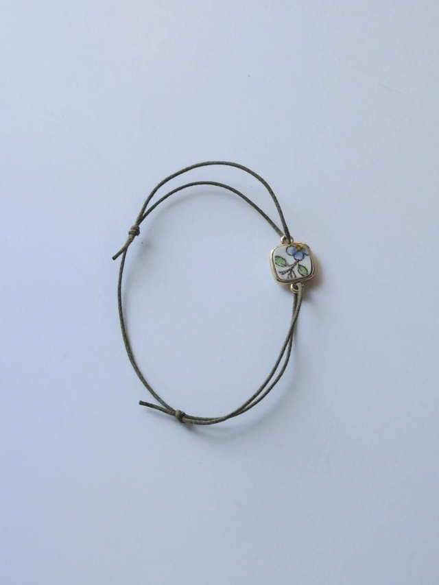 Bracelet cordon simple - faience francaise no.3