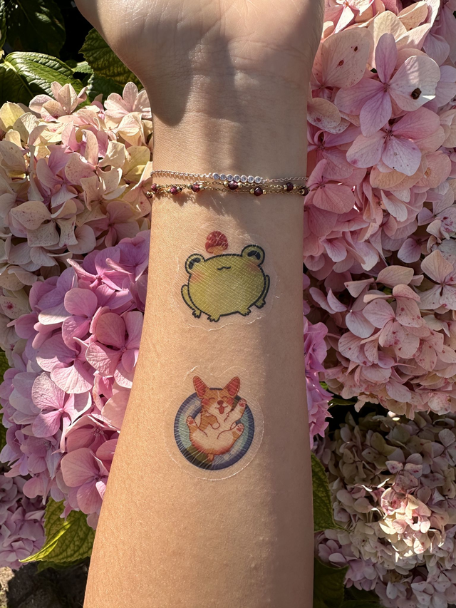 Tatouage temporaire Froggy ou Corgi