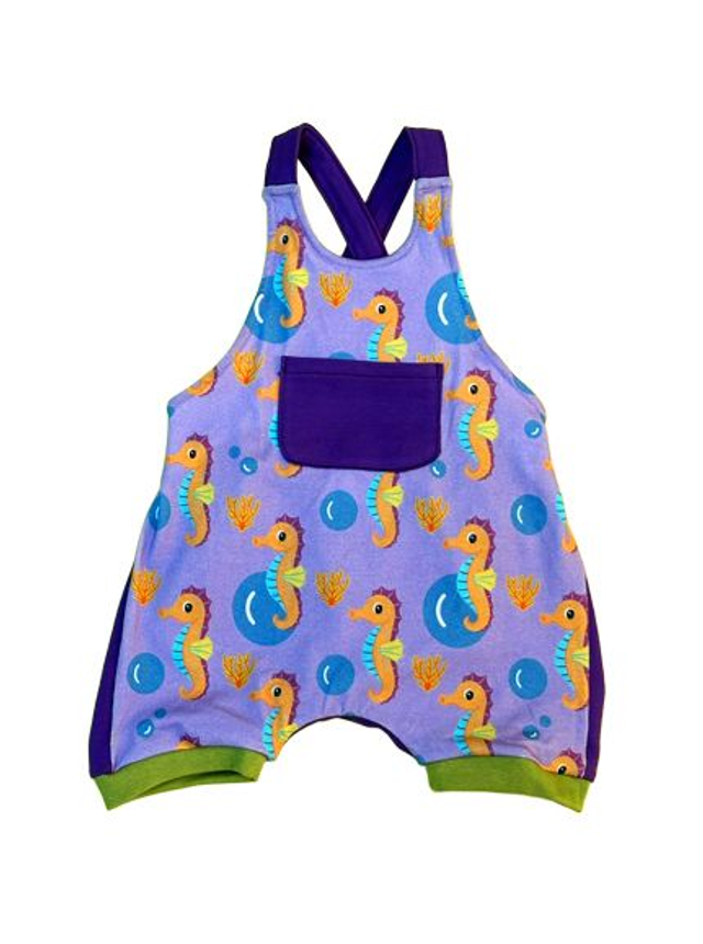 Peto de Algodón Orgánico con Estampado de Caballitos de mar