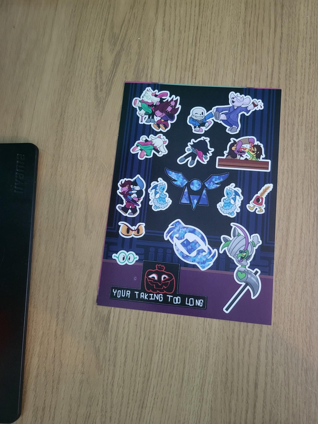 Deltarune CH4 A5 Sticker Sheet