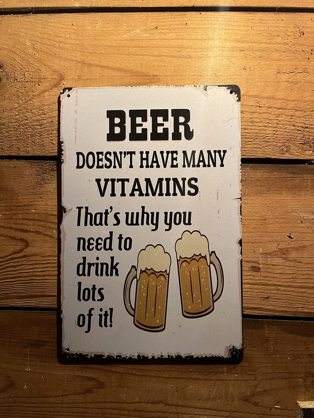 Metalen bierbord (BEER) - 20 - 30 cm