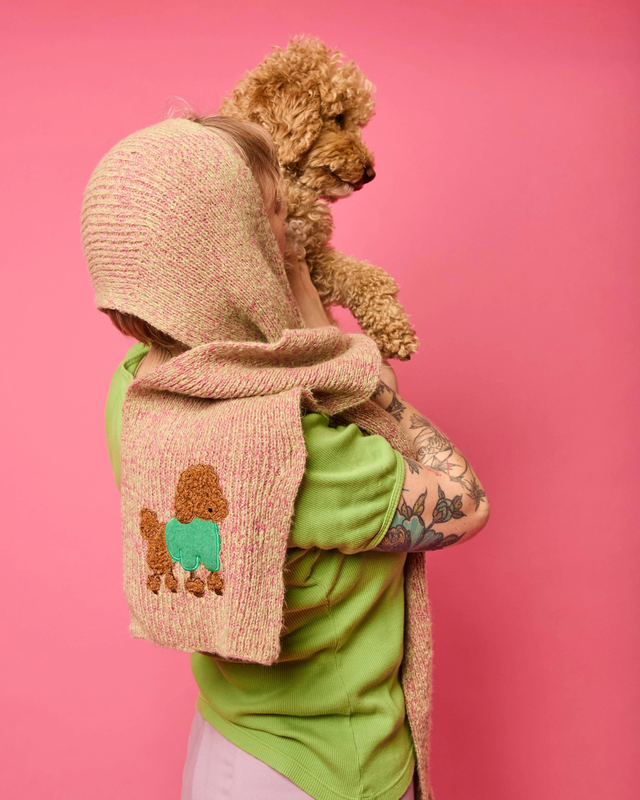 écharpe capuche verte x thon mayo 