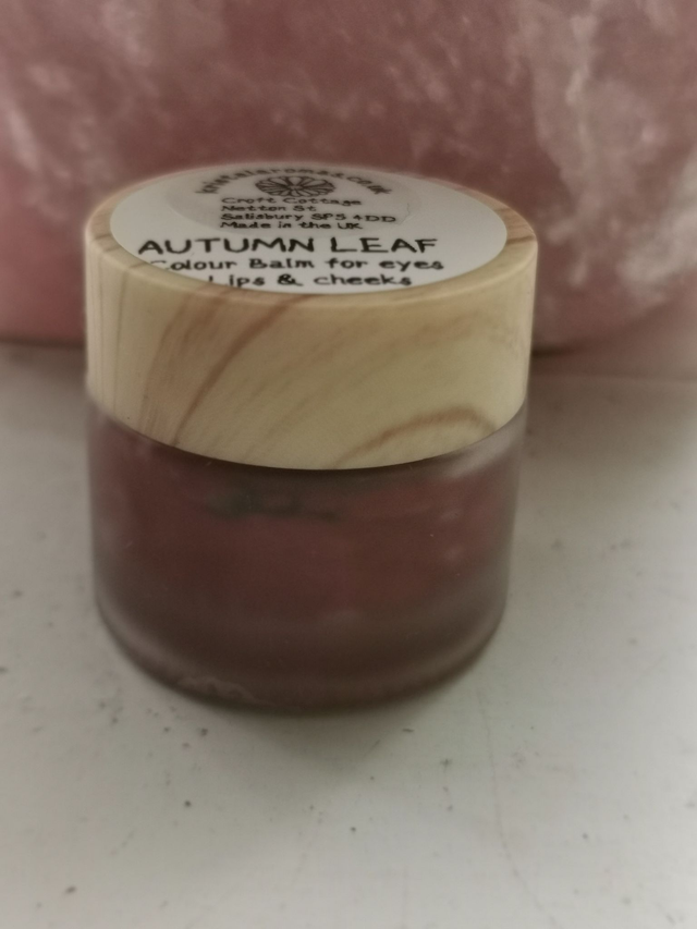 Colour Balm Autumn Leaf FROSTED GLASS (for lips, cheeks and eye lids) 10g WITH FREE BRUSH 