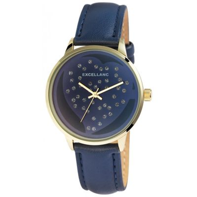 montre excellanc bracelet cuir ref: 1900272002