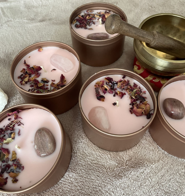 REDUCED Rose Geranium candle 