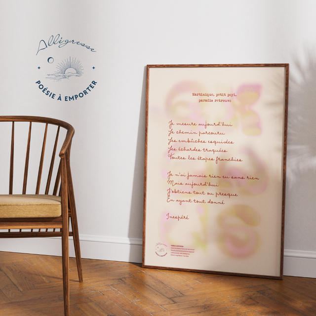 Poster graphique original, A4 - Modèle ORIGINE 2