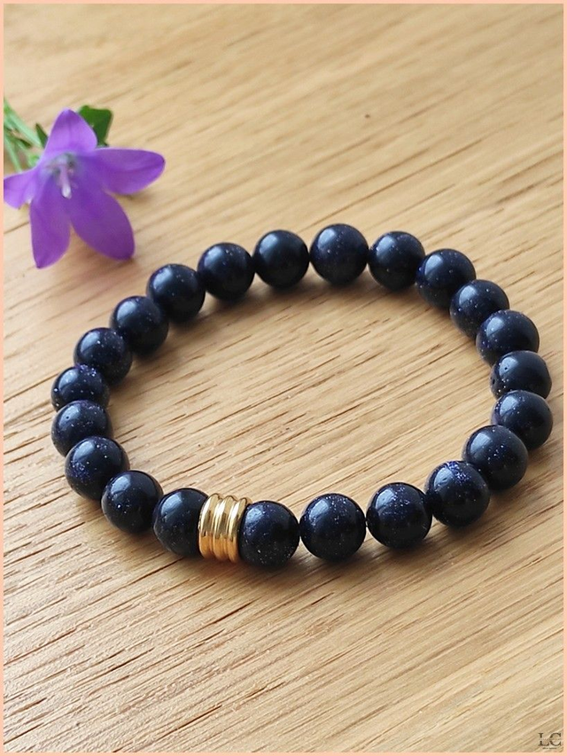 Bracelet Kenzy - Blue sand stone