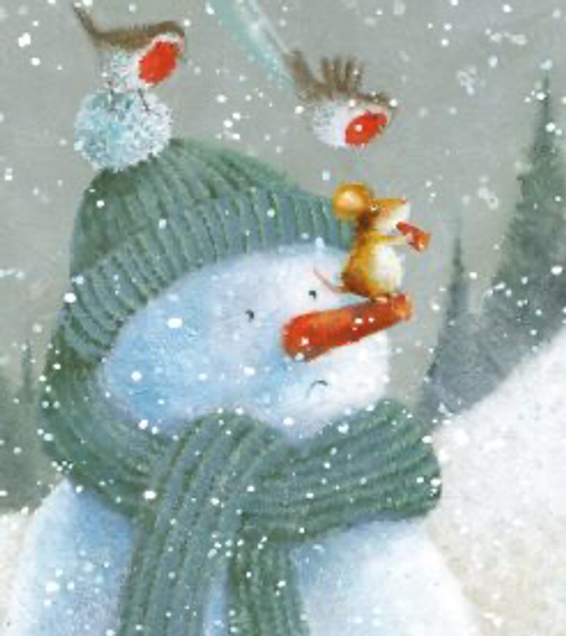 XCB12 Pack of 8 Charity Cards - Snowman