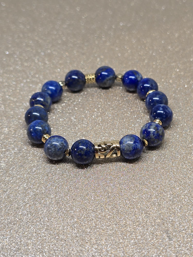 Bracelet Lapis lazuli en 1 cm 
