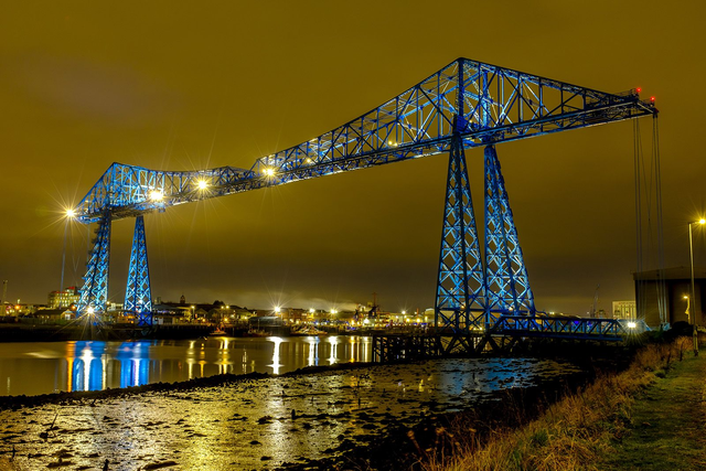 Transporter Bridge at Night Middlesbrough