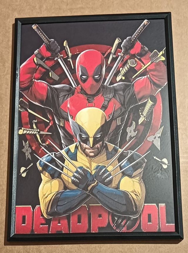 Custom A4 Deadpool and Wolverine Picture.