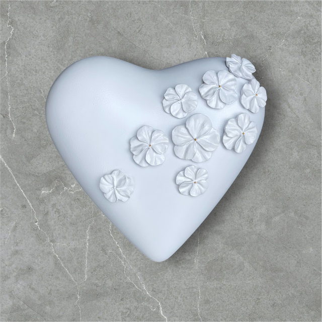 FLOWER HEART WALL ART