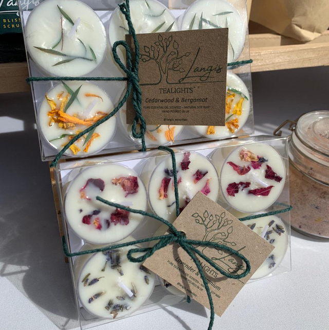 Essential Oil Scented Tealight Sets