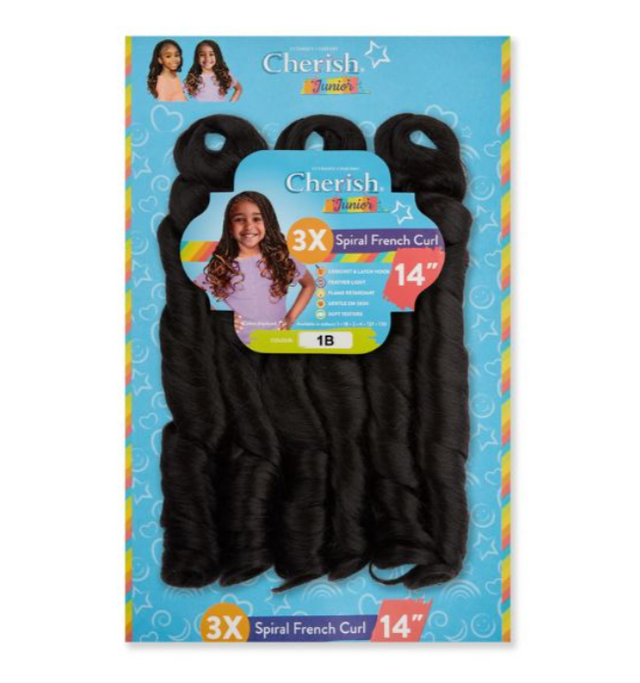  Cherish Junior 3X Spiral French Curl 14 (Col. 1B)