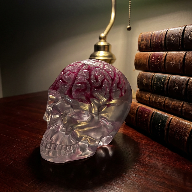 JJ0030 - Small Skull Pink Brain