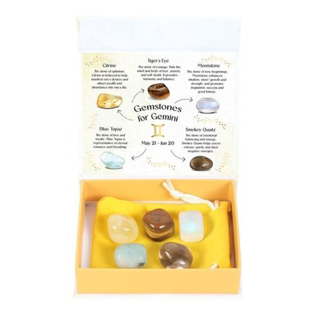 Zodiac Crystal Tumblestones Sets - Air signs