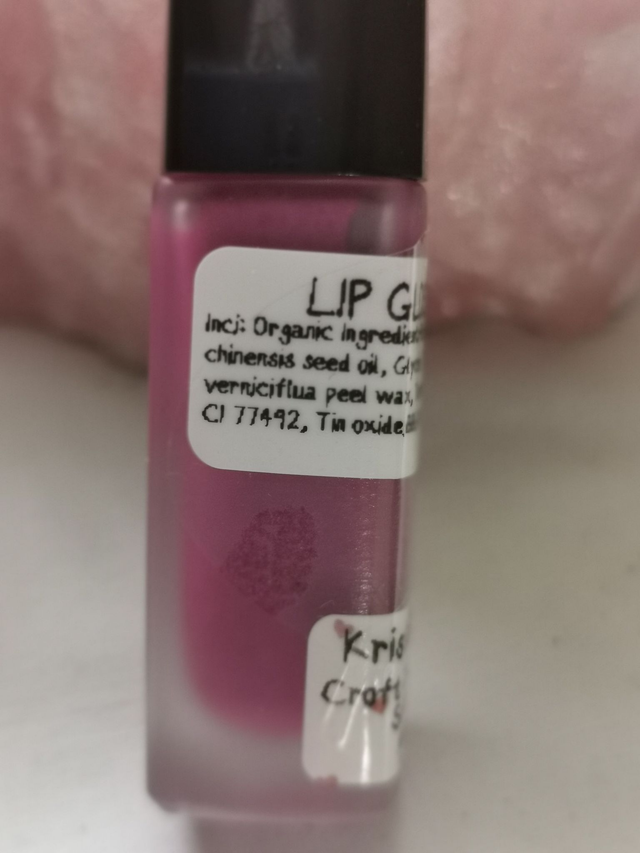 Lip Gloss (GLASS) Lilac Pink- Organic Ingredients. 7g