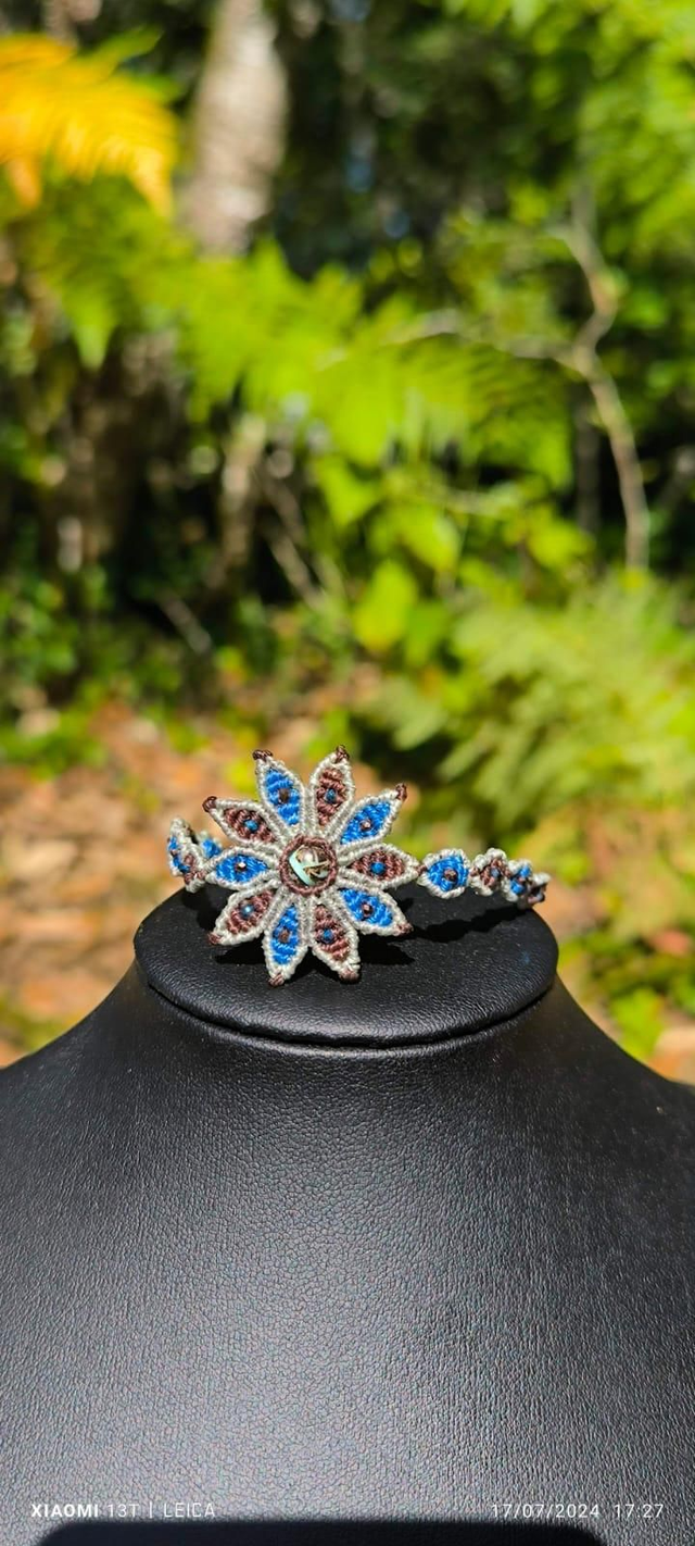 Bracelet fleur avec baryte 