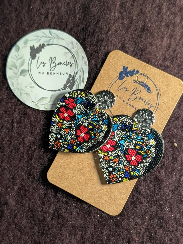 Boucles d'oreilles coeur ❤️ c010