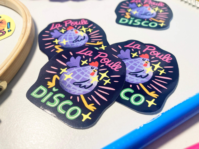 Sticker "La Poule Disco" 🐔🪩