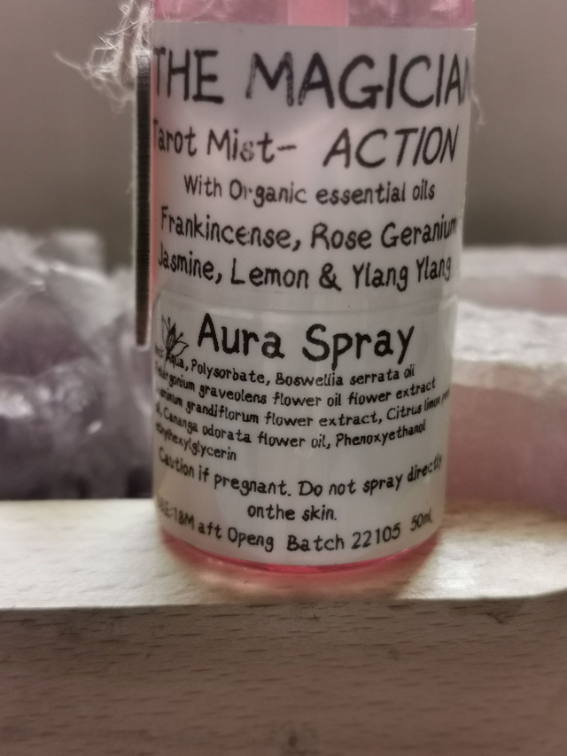 Aura Spray TAROT (THE MAGICIAN) 50ml. WITH FREE CRYSTAL