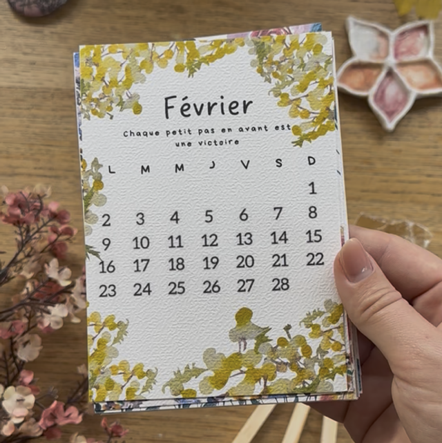 Mon joli calendrier illustré 2026 (2 éditions)