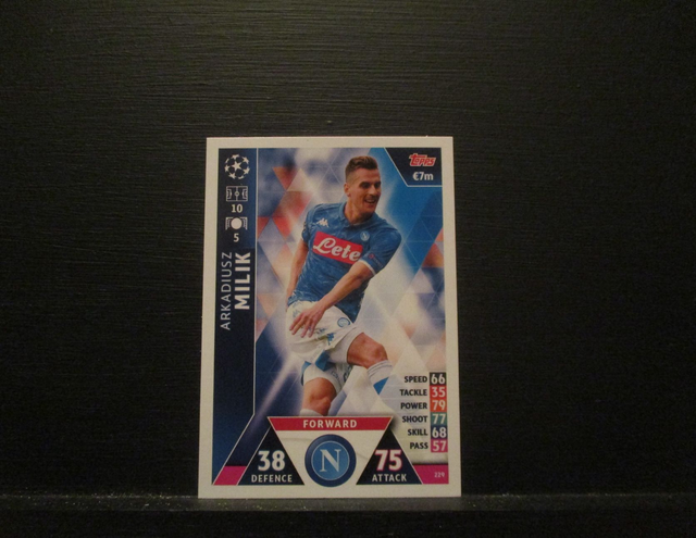 Arkadiusz Milik - UEFA Champions League Match Attax 2018/19 Original Trading Card #229