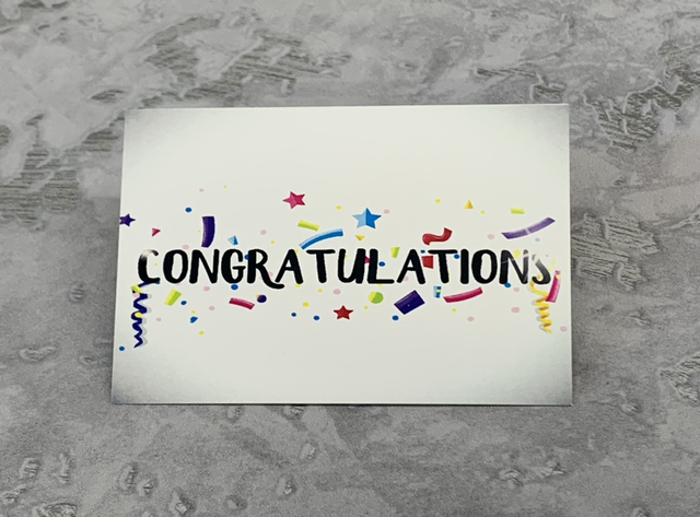 Congratulations cards 