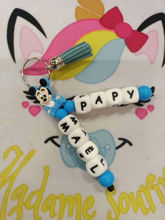 Porte clés 2 branches liées Mic