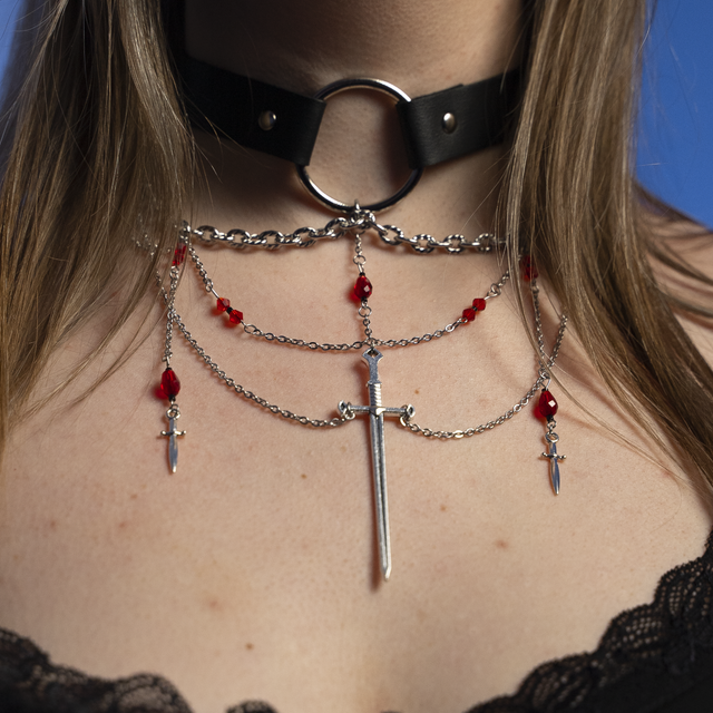 Athéna - Choker argenté