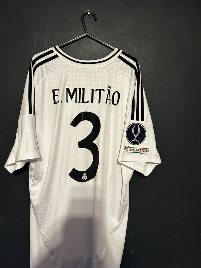 (XL) Real Madrid (2024 Super Cup Final) Home / MILITAO 3