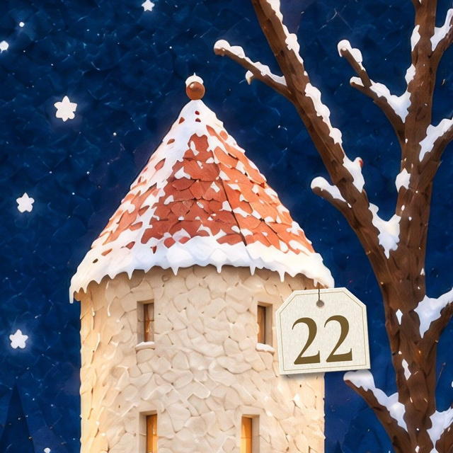 Adventsbild 22 – Der Buddenturm
