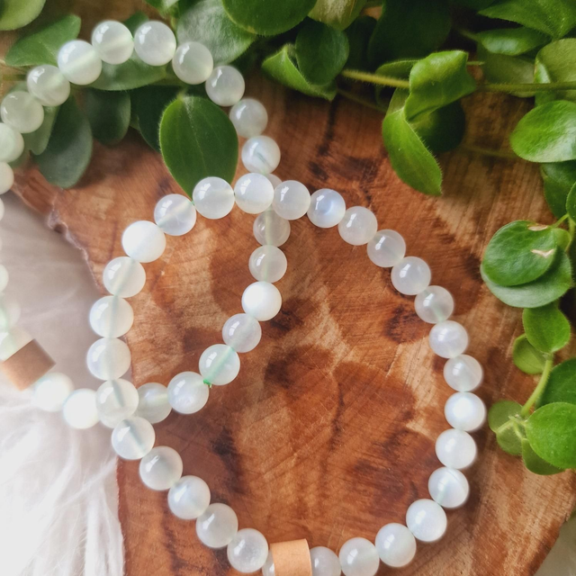 Green Moonstone Flashy Bracelet 