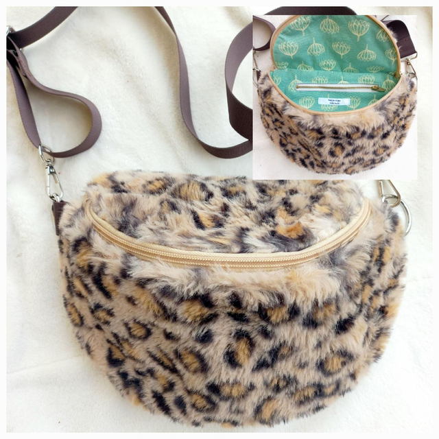 Sac banane fausse fourrure, velours côtelé ou sherpa mouton fait main