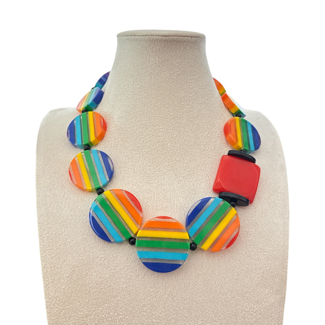 Collana Zebra rainbow 